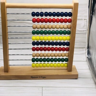 Melissa and Doug Ábaco Clásico Juguete Educativo de Madera con 100 Cuentas Foto 1 de 4