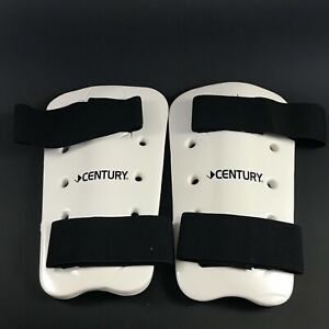Century Martial Arts Sparring Shin Guards Pads White Size Adult Small