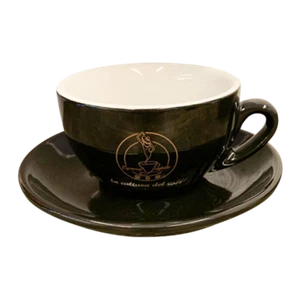 Espresso Perfetto Milchkaffee Schwarz/Gold Palermo - Bild 1 von 1