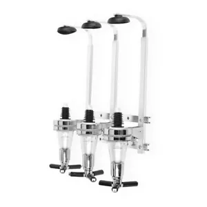 3 Bottle Stand Wall Mounted Pub Bar Spirit Wine Beer Drinks Optics Dispenser - Picture 1 of 12