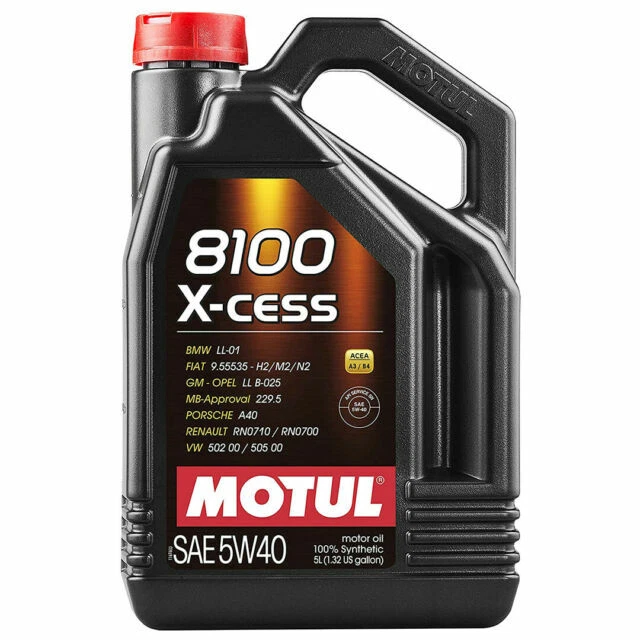 Motul 8100 X-cess 5W40 Huile de Moteur Synthétique