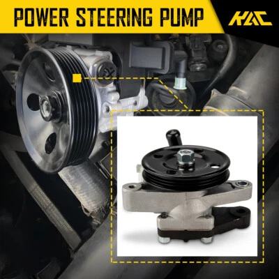 Power Steering Pump w/ Pulley For Hyundai Elantra 2000 2001 2003 2004 2005 2006 - Image 1 of 4