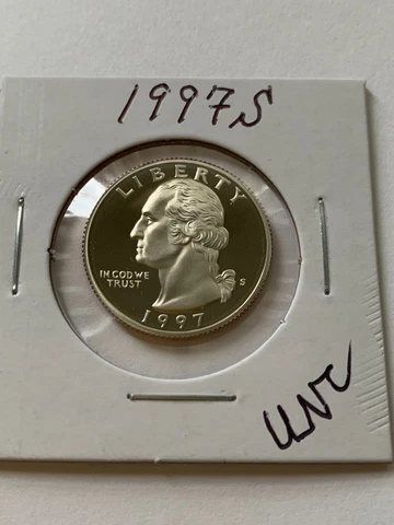 1997 S Gem Proof Washington Quarter From 1997 US PROOF SET-Clad Cover