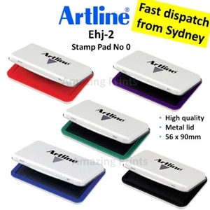 Artline Stamp Pad Rubber Stamp scrapbooking Finger Craft kids toodler activities - Picture 1 of 6