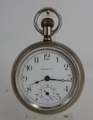 Große schwere Hunter Pocket Watch bzw Jagd Taschenuhr Milwaukee um 1890 (100924) - Bild 1 von 4