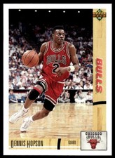 1991-92 Upper Deck Basketball Card Dennis Hopson Chicago Bulls #169