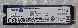 Fast Kingston M.2 NVME PCIE 4.0 500GB SSD SNV2S/500G Dell hp lenovo Laptop - Picture 1 of 1