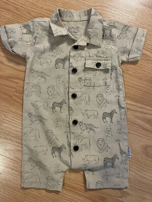 Badgley Mischka Safari Una Pieza Talla 12-18 Meses Foto 1 de 2