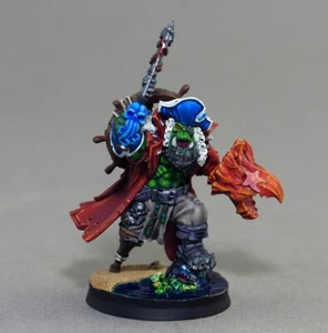 Kaptin Bluddklaw Pro Painted Orc AoS Artel warboss bigboss - Picture 1 of 5