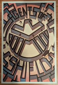 MARVEL AGENTS OF SHIELD MIKE DEL MUNDO SIEBDRUCK POSTER KUNST - Bild 1 von 1
