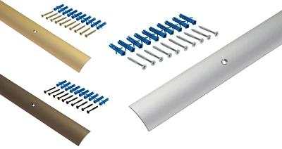 Alluminio profilo di transizione pavimento Convesso 30-50 MM Listello Copertura - Immagine 1 di 4