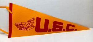 Vintage 1950er/60er USC SOUTHERS CAL College Filz Wimpel volle Größe 12 x 30" sehr guter Zustand - Bild 1 von 4