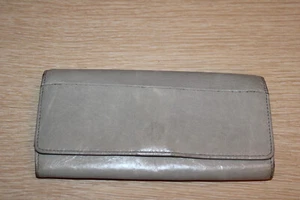 HOBO International Briana grau Leder Geldbörse Umschlag Stil Clutch - Bild 1 von 12