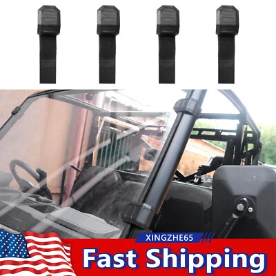 4PCS UTV Front Windshield Window Clamp For Polaris RZR Ranger XP Can-Am Maverick Foto 1 de 4