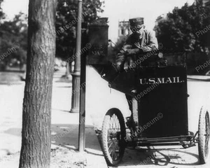 Motorcycle Postman 1912 Vintage 8x10 Reprint Of Old Photo - Picture 1 of 1