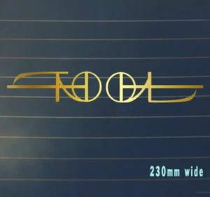 Tool Band style decal GOLD Sticker 230mm wide. rock metal band music - Picture 1 of 3