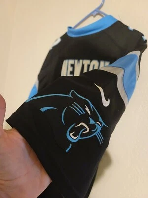 Camiseta Cam Newton Carolina Panthers NIKE On Field Auténtica "KEEP GOLPEANDO" 🔥 Foto 1 de 4