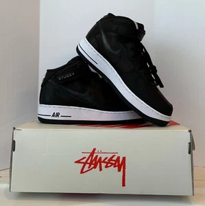 Men's/Grade School Nike Air Force 1 '07 Mid SP Black/White size 6.5 (DJ7840 001) - Picture 1 of 6