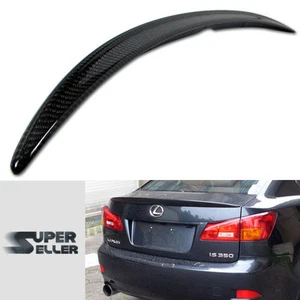 Carbon Fiber Fit For Lexus IS250 IS350 IS F Trunk Spoiler Rear Wing 06 12 - Picture 1 of 1