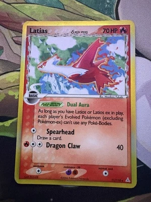 Pokémon TCG Latias Holofoil Card Delta Species 8/113 EX Delta Species quase perfeito - Imagem 1 de 2