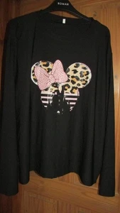 ladies black Minnie Mouse design top from Shein size 4XL(22-24) - Picture 1 of 1