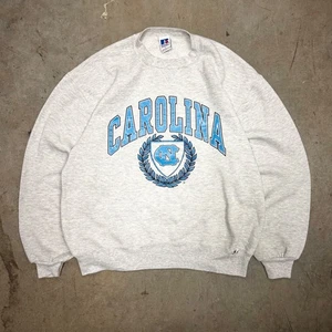 Felpa grafica vintage anni 90 Russell Athletic UNC Carolina Chapel Hill college - Foto 1 di 3