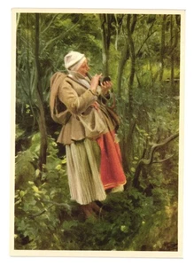 Cartolina d'epoca Anders Zorn Hornblower Stoccolma 1905 opera d'arte da collezione - Foto 1 di 2