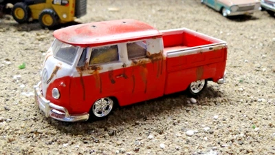 60's VW Truck 2 Weathered Barn Find Abandon Junkyard 1/64 - Image 1 of 4