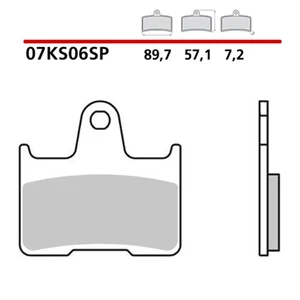 Pastillas de freno SP 1122630 BREMBO 07KS06SP - metal sinterizado adecuado para BMW M 1000 R - Imagen 1 de 1