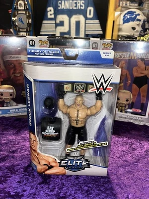 Figura de acción WWE Brock Lesnar Elite Series 37 Summerslam 2014 Conquer John Cena Foto 1 de 4
