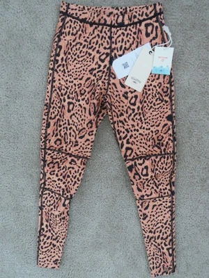 Новый Billabong моря ноги Med M тонкий узкие мокрый костюм брюки леопард животное печати - Изображение 1 из 4