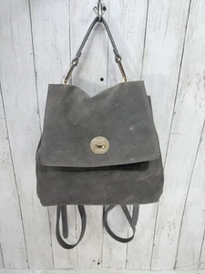 Moda Luxe Gray Leather Backpack Convertible Purse Large Chloe` Inspired Travel - Picture 1 of 19