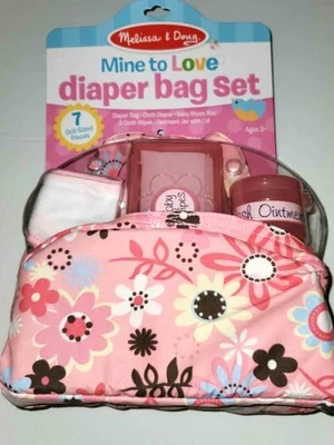 MELISSA & DOUG Mine To Love Bolsa de Pañales Juego de Cambiador 4889 con Accesorios NUEVO Foto 1 de 2