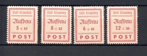 Strausberg (Germany) local 1946 set Aufbau/Rebuilding stamps (Michel 34/37 A) ni - Picture 1 of 2