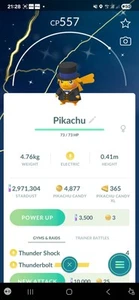 Shiny Pikachu ( Blue Ribbon Monocle ) Pokemon Trade Go - Picture 1 of 2