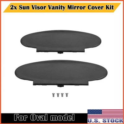 For Porsche 911 996/997 1996-2010 For Boxster Visor Mirror Cover Oval Model 2Pcs Foto 1 de 4