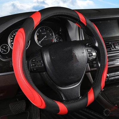 Car Steering Wheel Cover Non-Slip PU Leather Protector Accessories For Mazda 2 3 - image 1 of 4