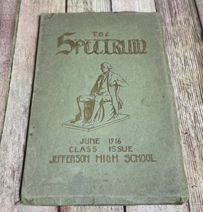 1916 Spectrum Jefferson High School Portland Oregon Yearbook Advertising - Picture 1 of 12