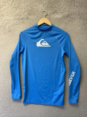 Quiksilver Negro Talla XS Logo UPF 50+ Protección Azul MANCHA/144-44 Foto 1 de 4