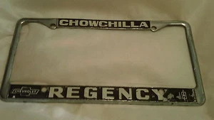 Chowchilla CA Chevrolet Oldsmobile License Plate Frame Metal Tag Holder Embossed - Picture 1 of 1