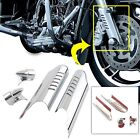 Fork Lower Leg Deflectors, Chrome Plated, for Harley Electra Glide Ultra Classic