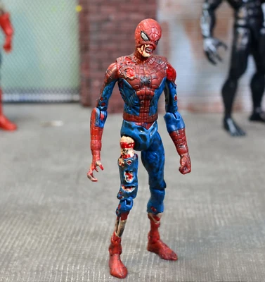 Figura suelta de acción Marvel Diamond Select Legends 8" Zombie Spider-man Foto 1 de 4