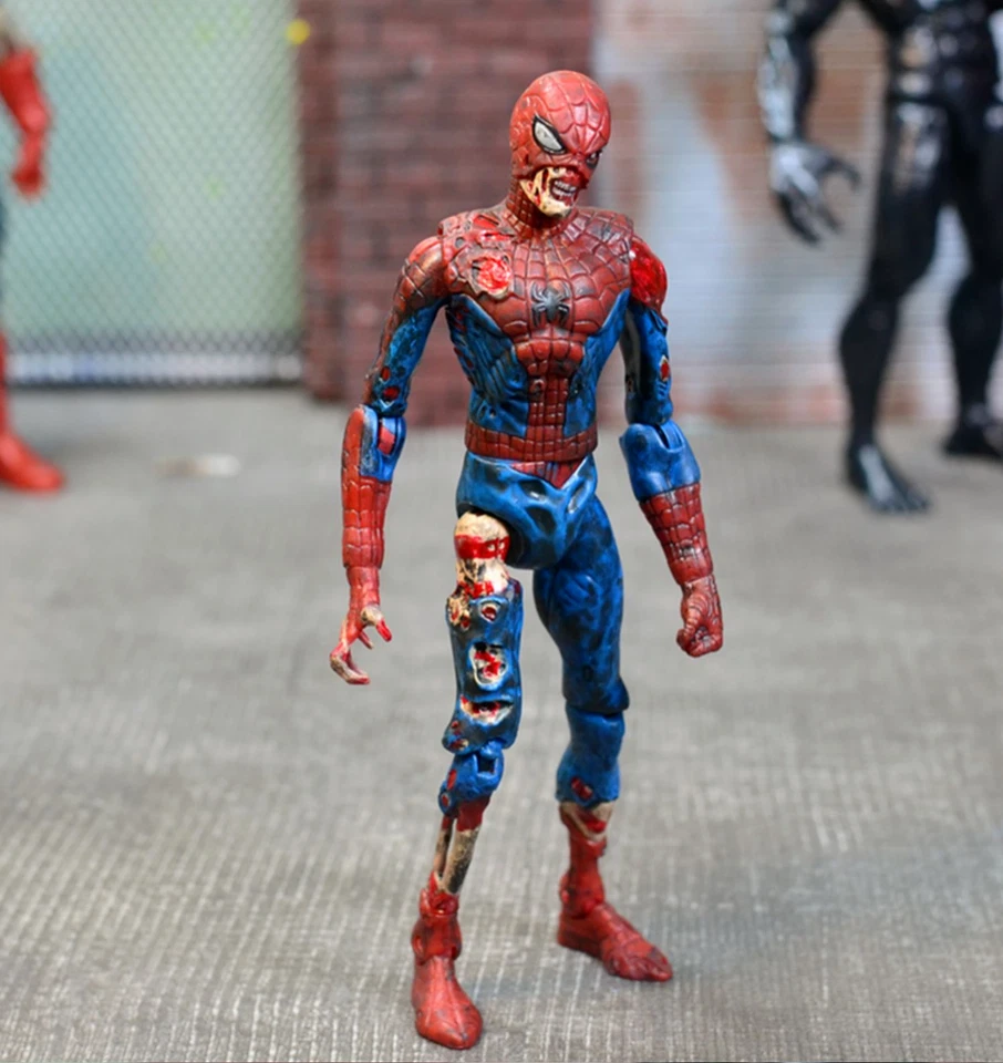 Boneco de ação solto Marvel Diamond Select Legends 8" zumbi Homem-Aranha - Imagem 1 de 4