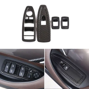 Fensterheber Schalter Abdeckung Verkleidung ABS Kohlefaser Für BMW F30 F33 F36 - Bild 1 von 4