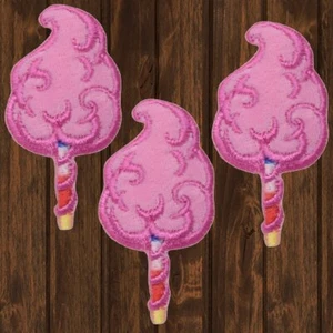 Cotton Candy Embroidered Patch — 3-Pack — Iron On - Picture 1 of 1
