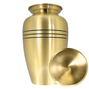 Urns for Ashes Large Adult human Cremation Memorial Classic Gold Urn - Photo 1 sur 7