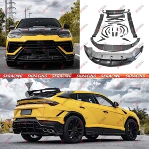 Dry Carbon Front Rear Lip Spoiler Wing Side Skirts For Lamborghini URUS S 2023+ - Picture 1 of 39