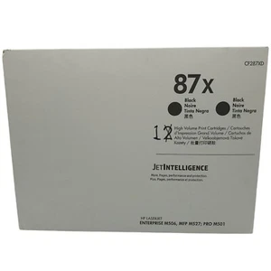 HP 87X Black Toner CF287X Genuine Original Laserjet (1 Cartridge from Twin pack) - Picture 1 of 14