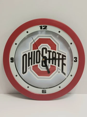 11.5" Ohio State Buckeyes Athletic O Dimension Wall Clock Cover