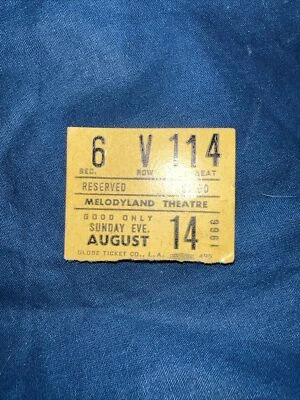 Esbozo de entradas de sonido de música 14/08/66 Patrice Munzel Melodyland Anaheim California Foto 1 de 2